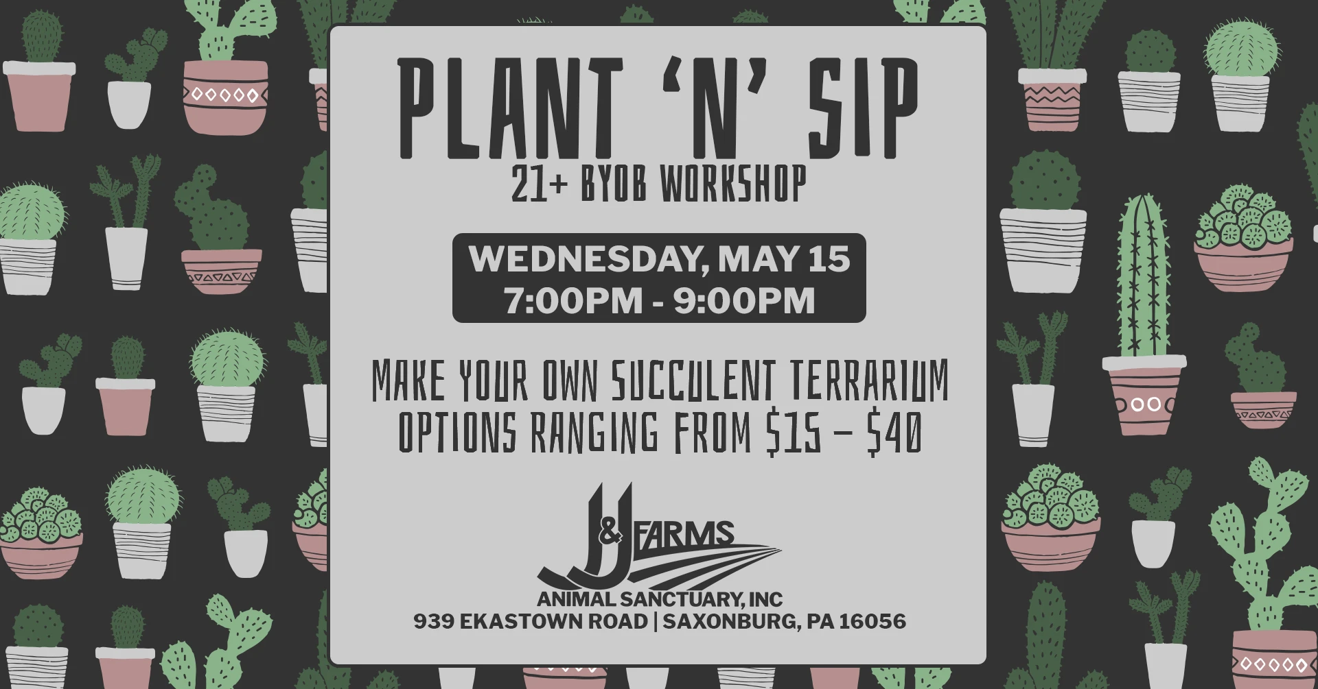 plant and sip workshop